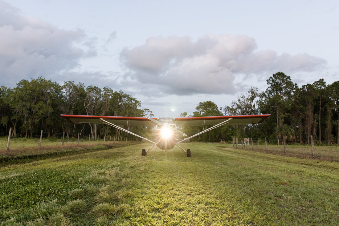 Aicraft on Grass Runway