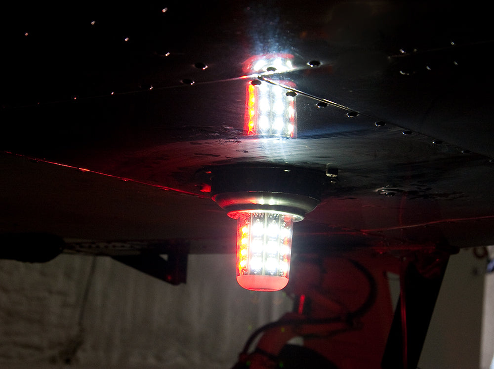 90520 Series LED Flashing Beacon Installed at Night