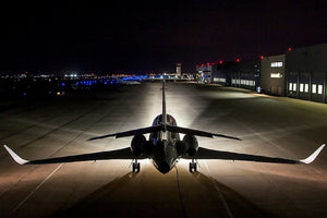 HID Nose Taxi Light for Falcon Jets At Night