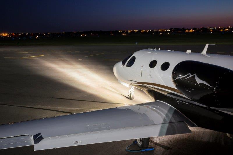 Landing Lights for Citation Mustang Model 510 At Night