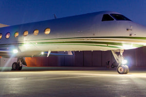 Gulfstream HID Aircraft Lighting at Night