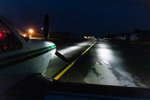 Parmetheus PRO PAR-46 Series LED Light At Night on Runway