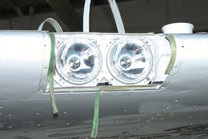 Wing Mounted HID Landing Lights Installed