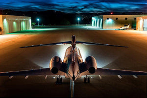HID Landing Lights for Challenger CL-300 At Night