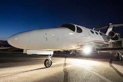 Citation Mustang Model 510 LED lights Installed