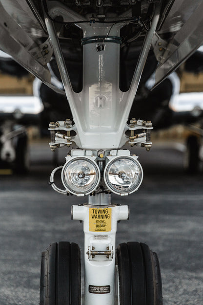 Citation 680 Aircraft Landing Lights Installed Front View