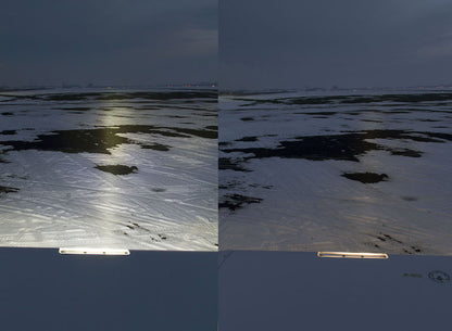 Diamond DA-20 Aircraft Stock Lights vs Upgraded Lights