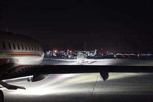 Wing Landing & Taxi Lights for Global Aircraft at Night