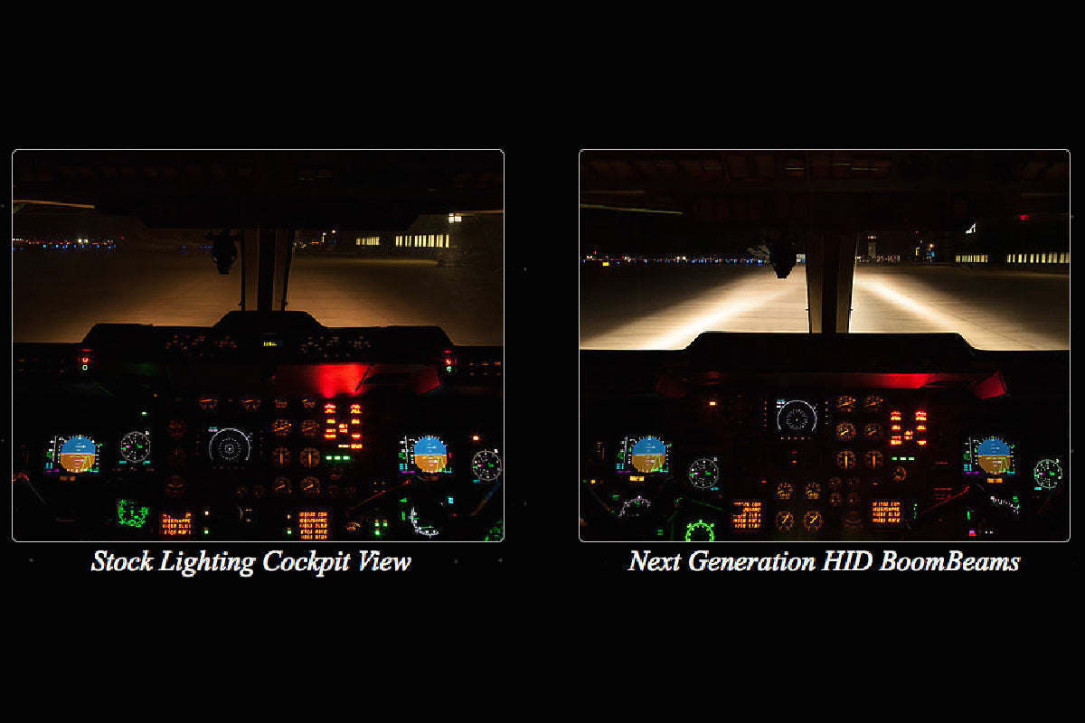 Wing Landing & Taxi Lights for Hawker Cockpit View