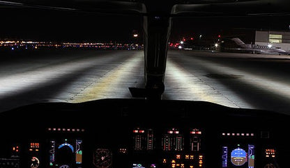 HID Aircraft Lights at Night