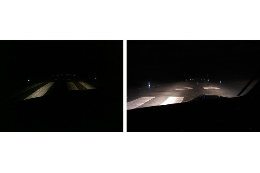 Stock Aircraft Lights vs HID Aircraft Lights