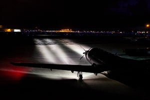 HID Landing Lights for Pilatus PC-12 Aircraft at Night