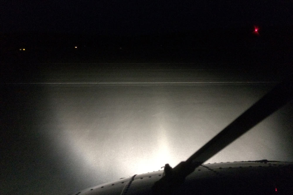 Landing and Taxi Lighting System for Casa C-212 At Night