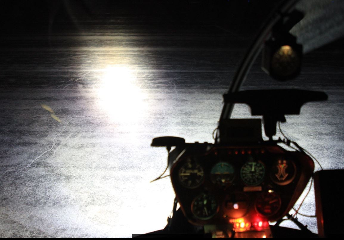Robinson HID Taxi Landing Lights Installed