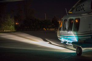 Agusta HID Taxi / Landing Lights At Night