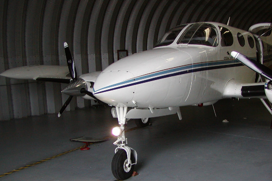 Cessna Aircraft Boom Beam Lights Installed